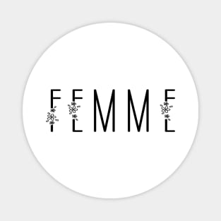 Femme - Floral Lesbian Magnet